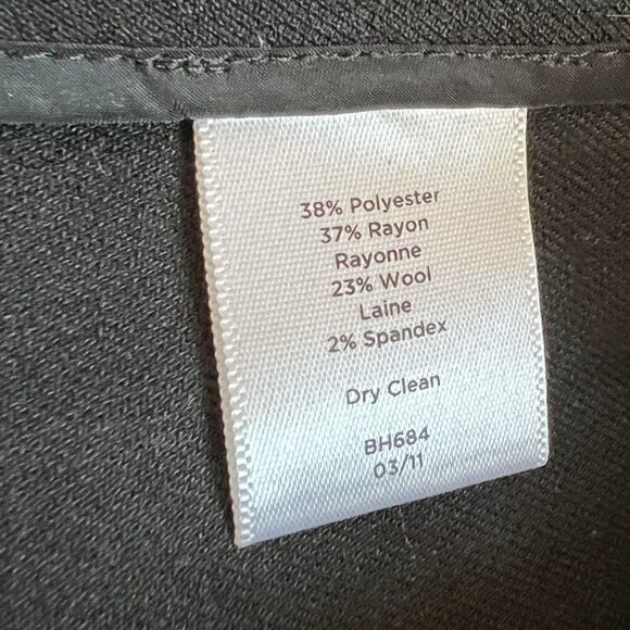 Talbots Signature Black Wool Blend Capsule Staple Dress Pants BH684 - Picture 6 of 7